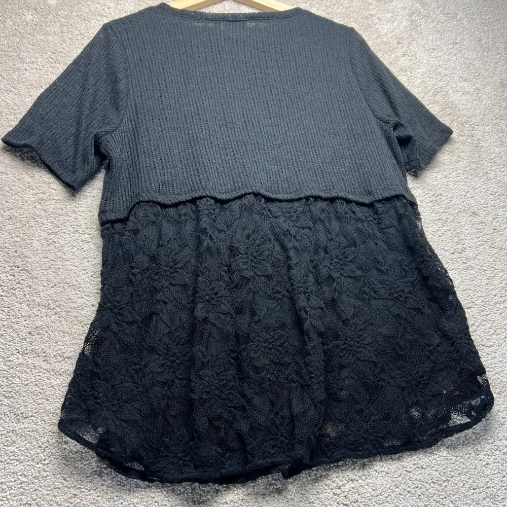 LC Lauren Conrad black lace